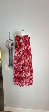 Aerie Women's Printed Smocked Waist Maxi Skirt